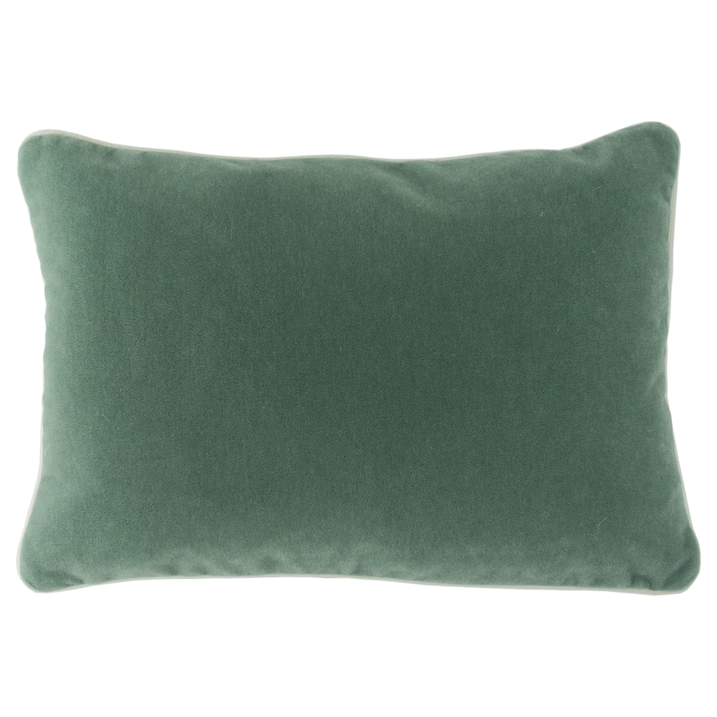 Sage Mist Mohair Velvet Cushion