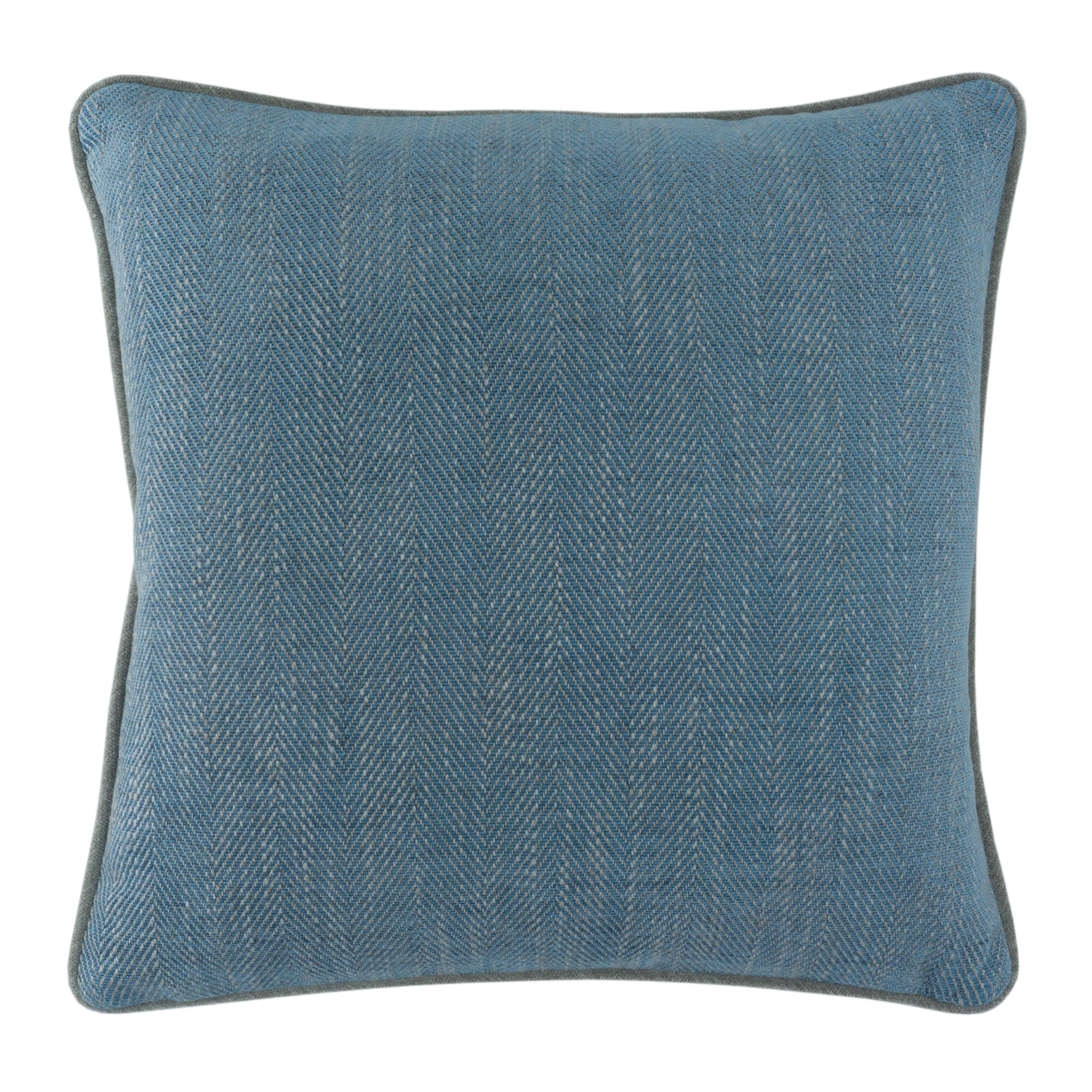 Blue Mist Herringbone Cushion