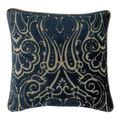 Royal Indigo Filigree Cushion