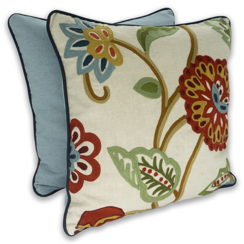 Botanical Folkart Cushion