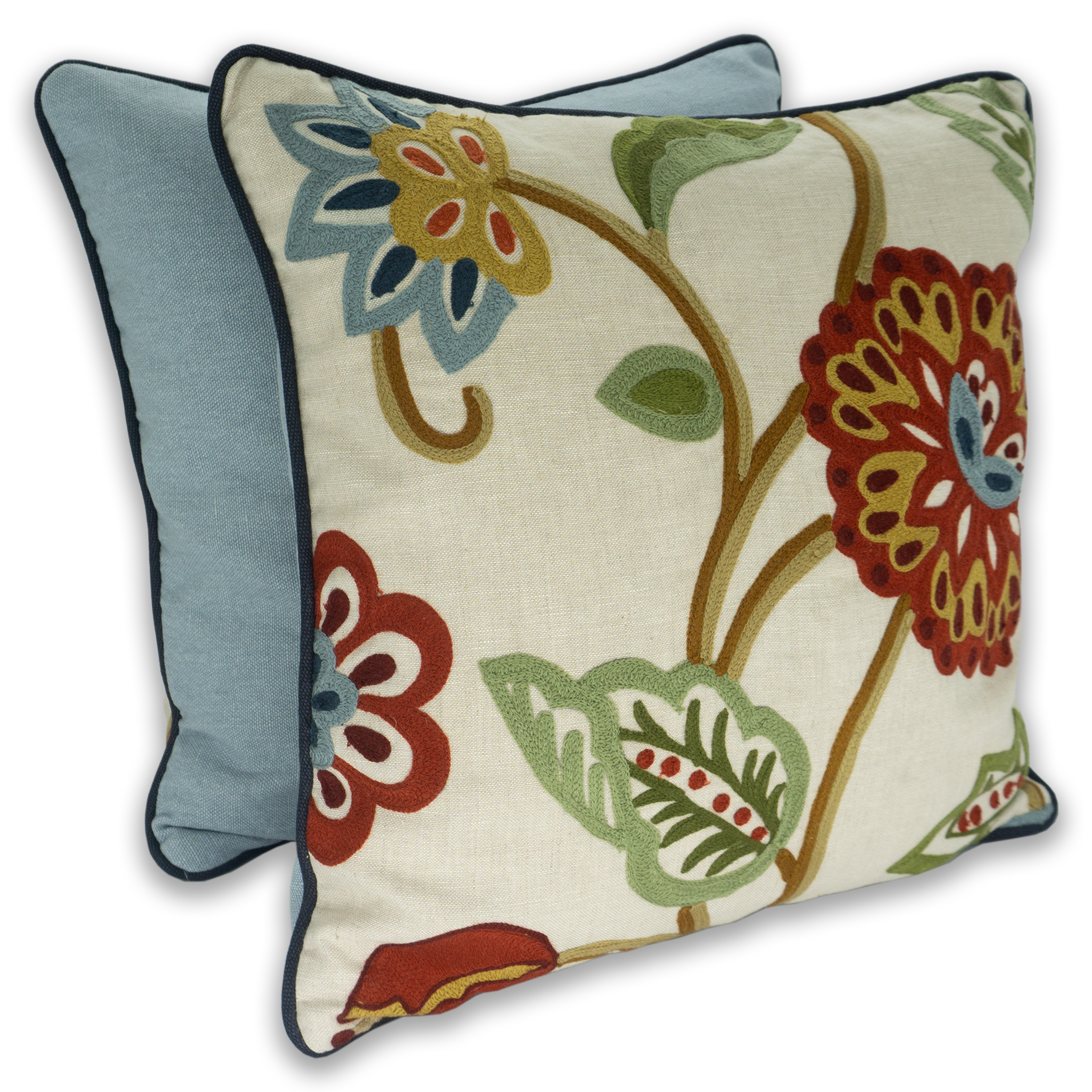 Botanical Folkart Cushion