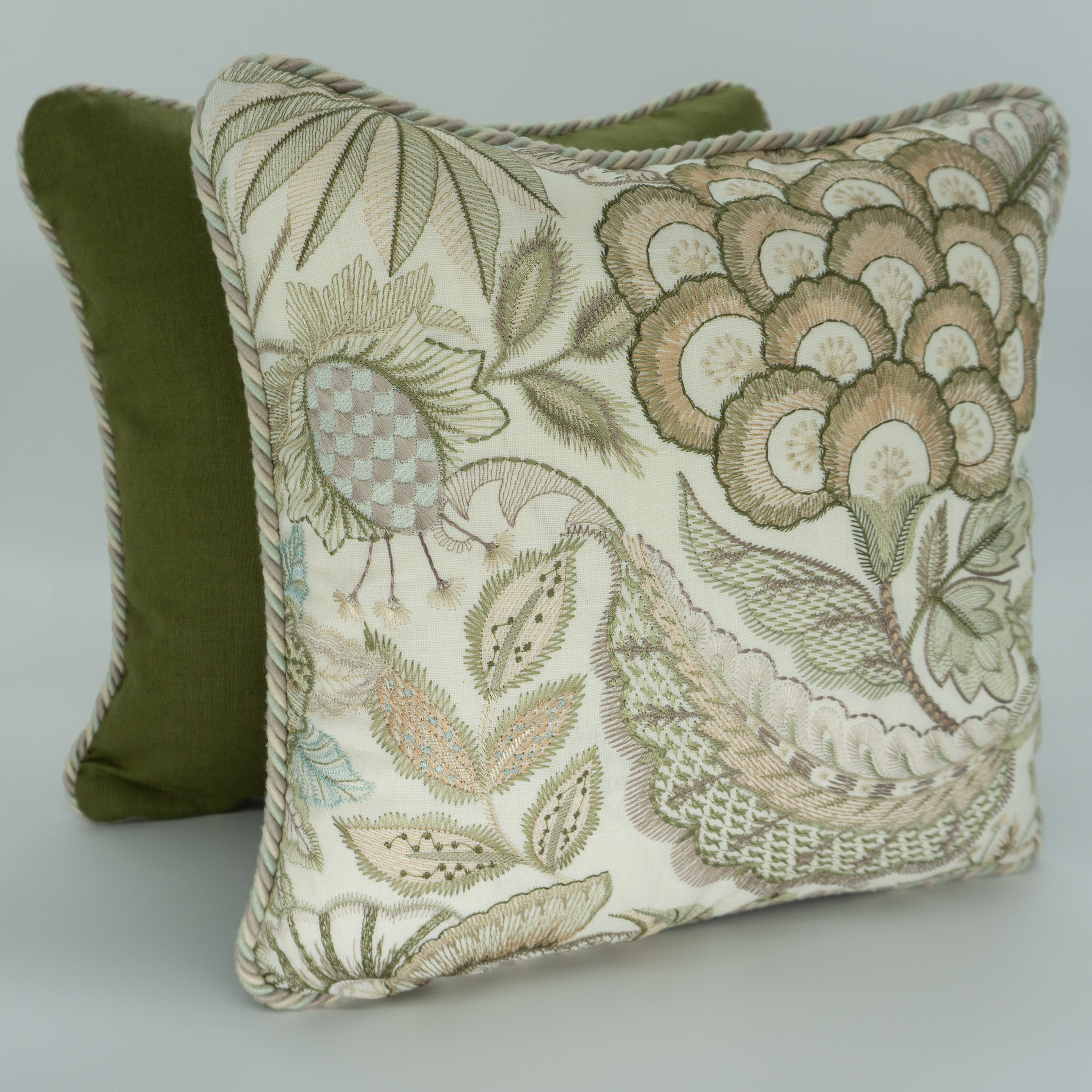 Fern & Floral Artisan Cushion