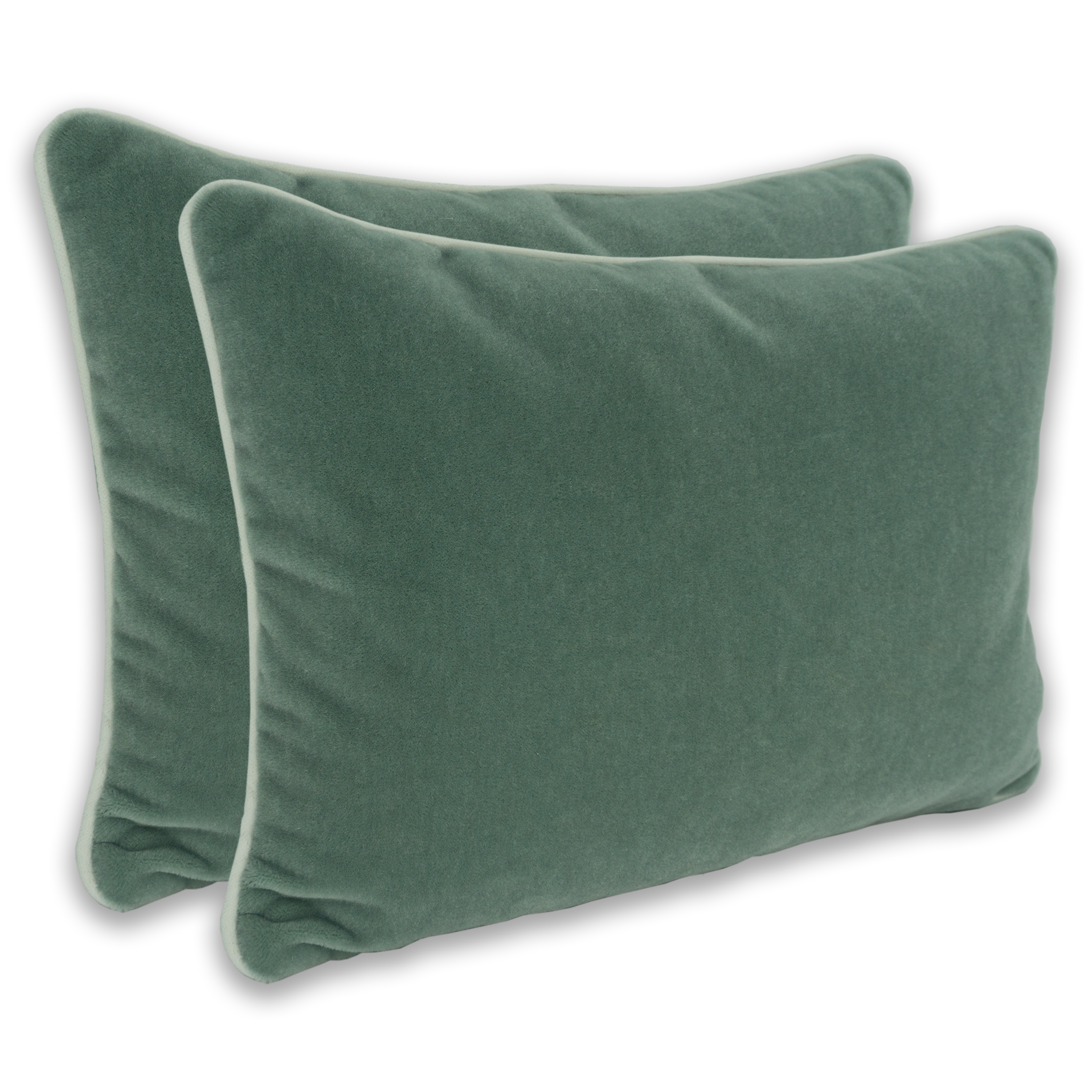 Sage Mist Mohair Velvet Cushion