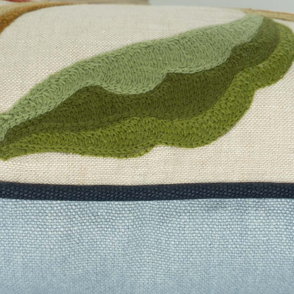 Botanical Folkart Cushion