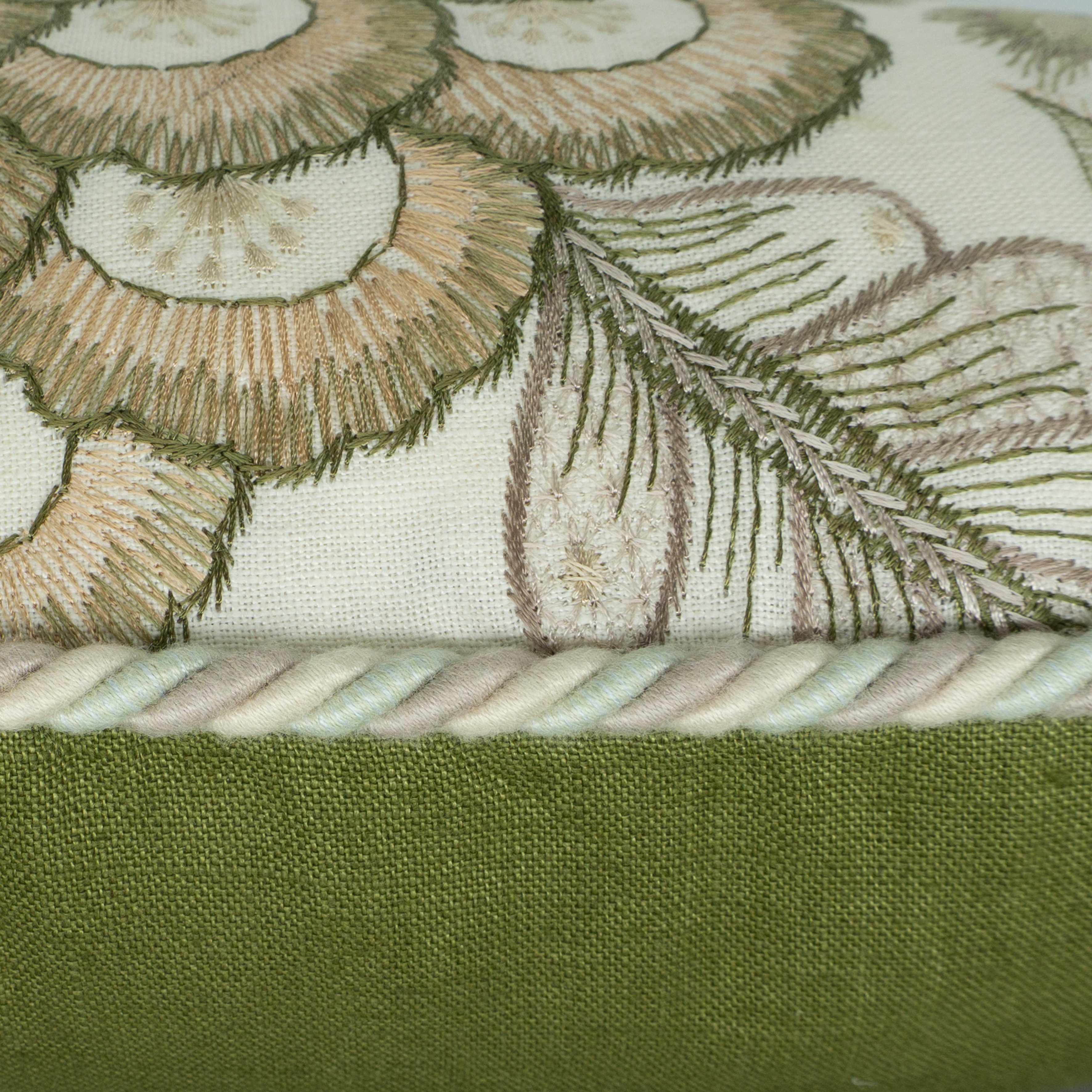 Fern & Floral Artisan Cushion