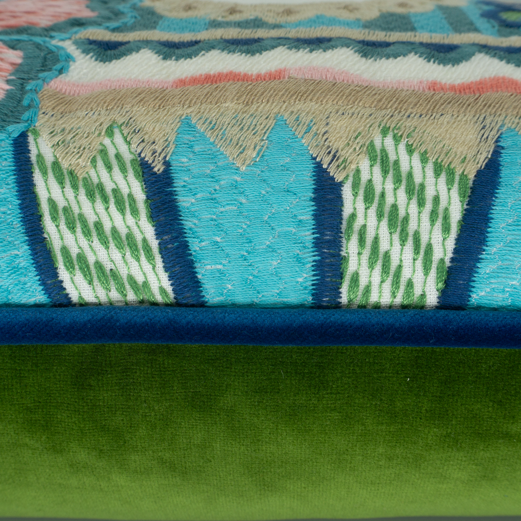 Botanical Carnival Embroidery Cushion