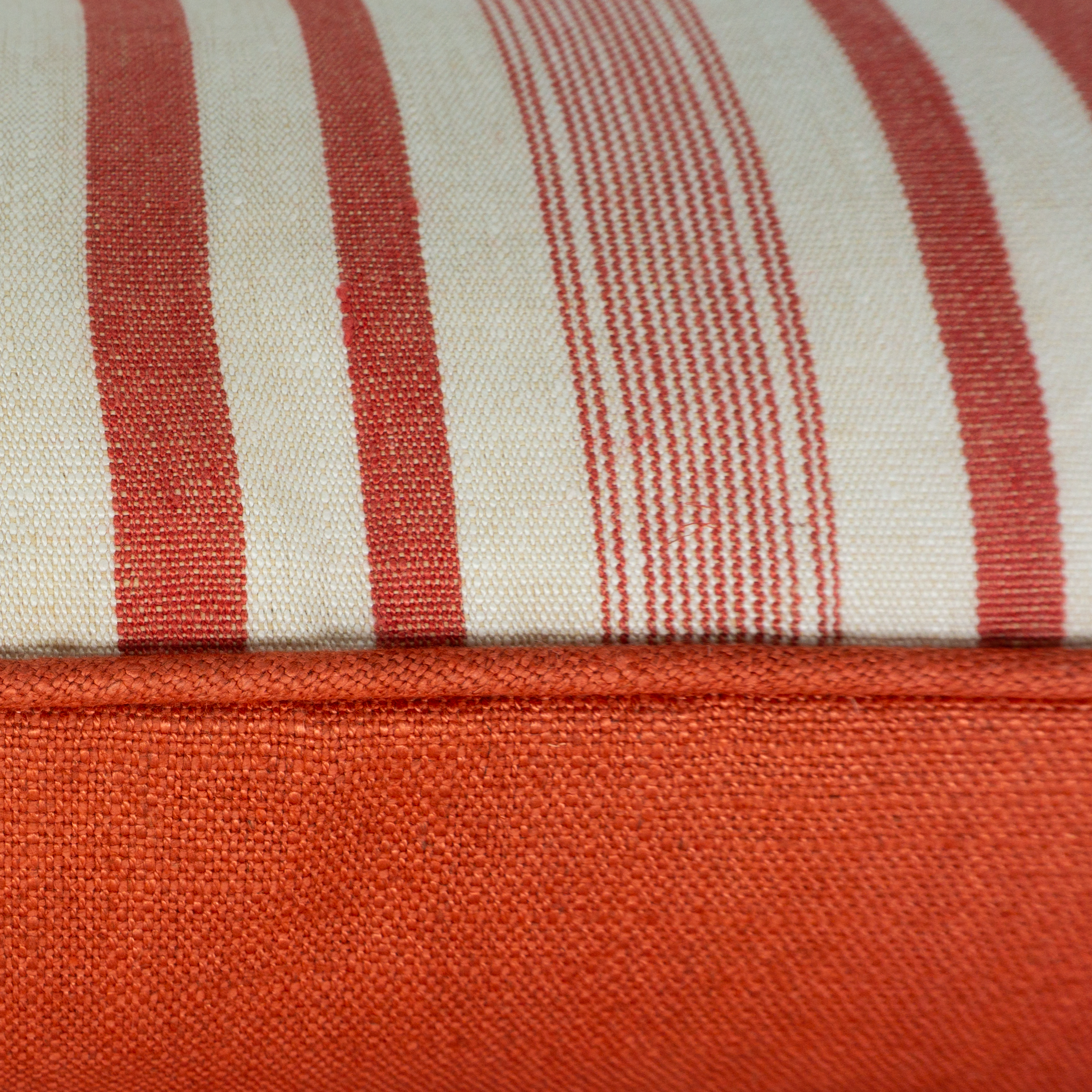 Terracotta Heritage Stripe Cushion