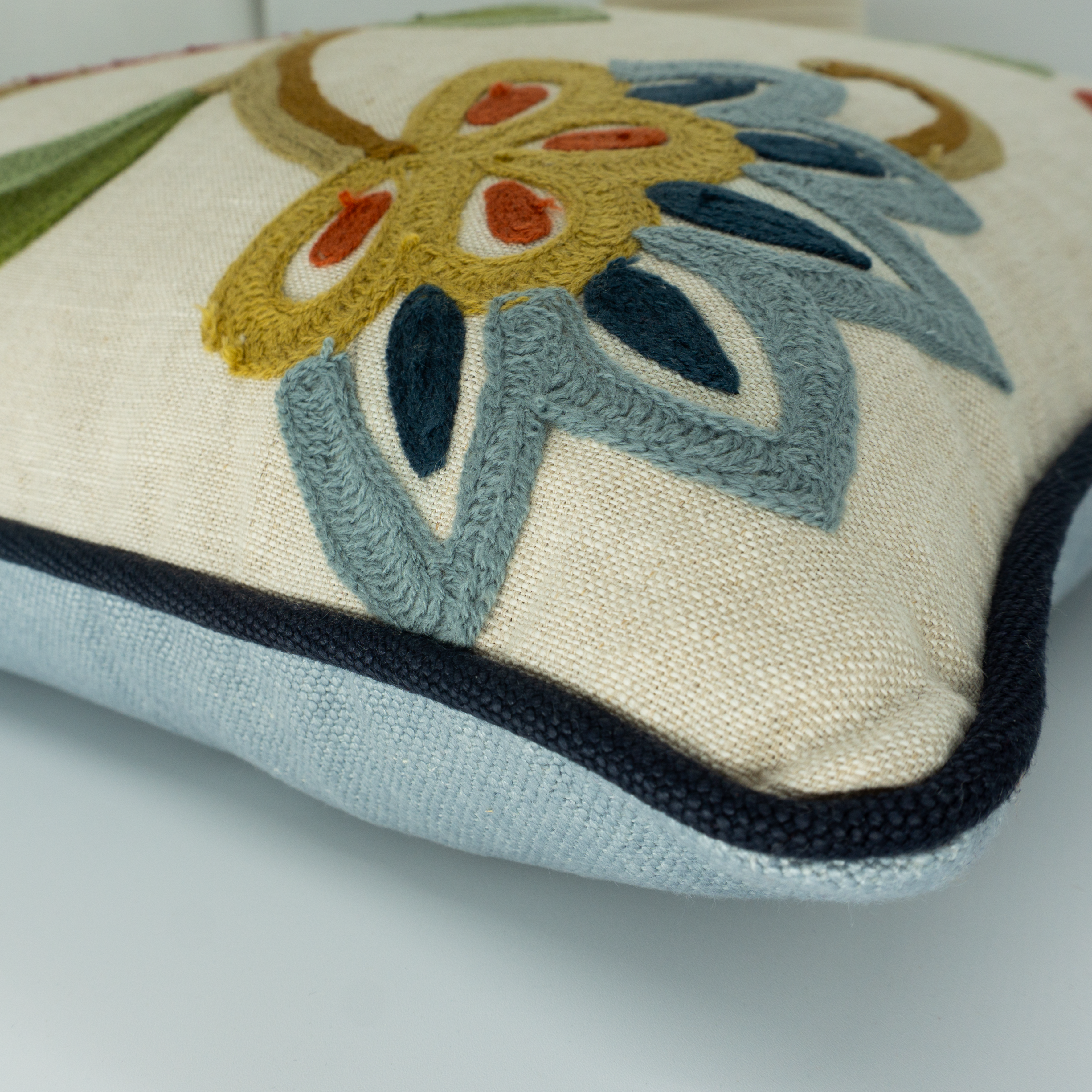 Botanical Folkart Cushion