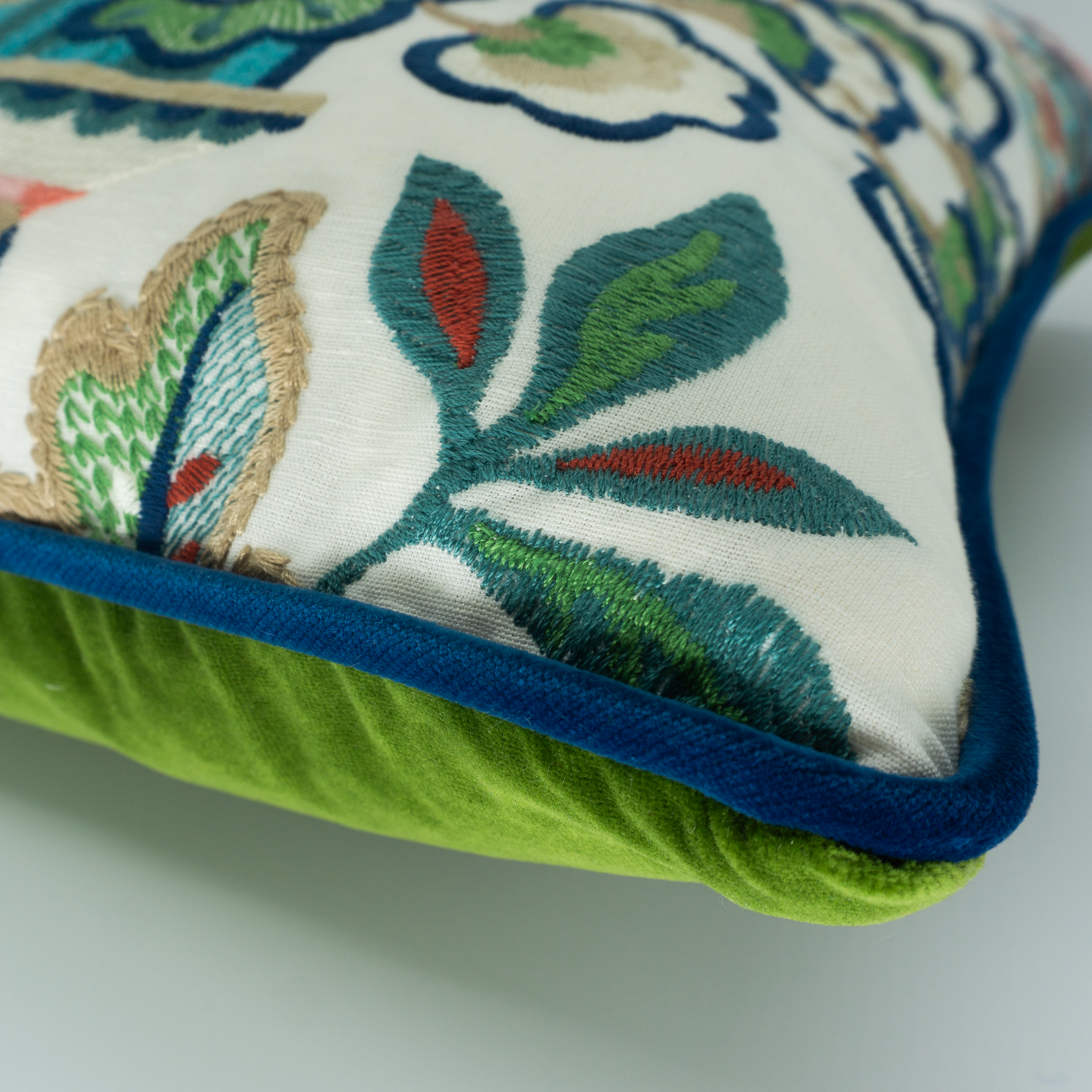 Botanical Carnival Embroidery Cushion