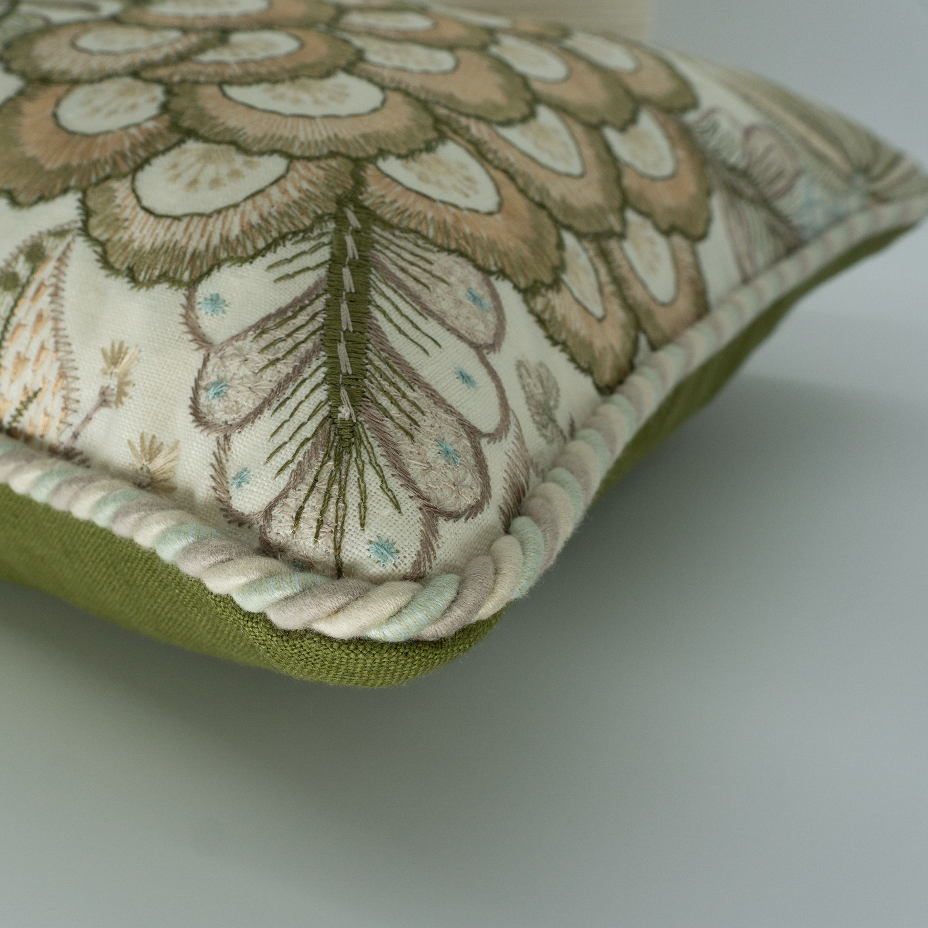 Fern & Floral Artisan Cushion