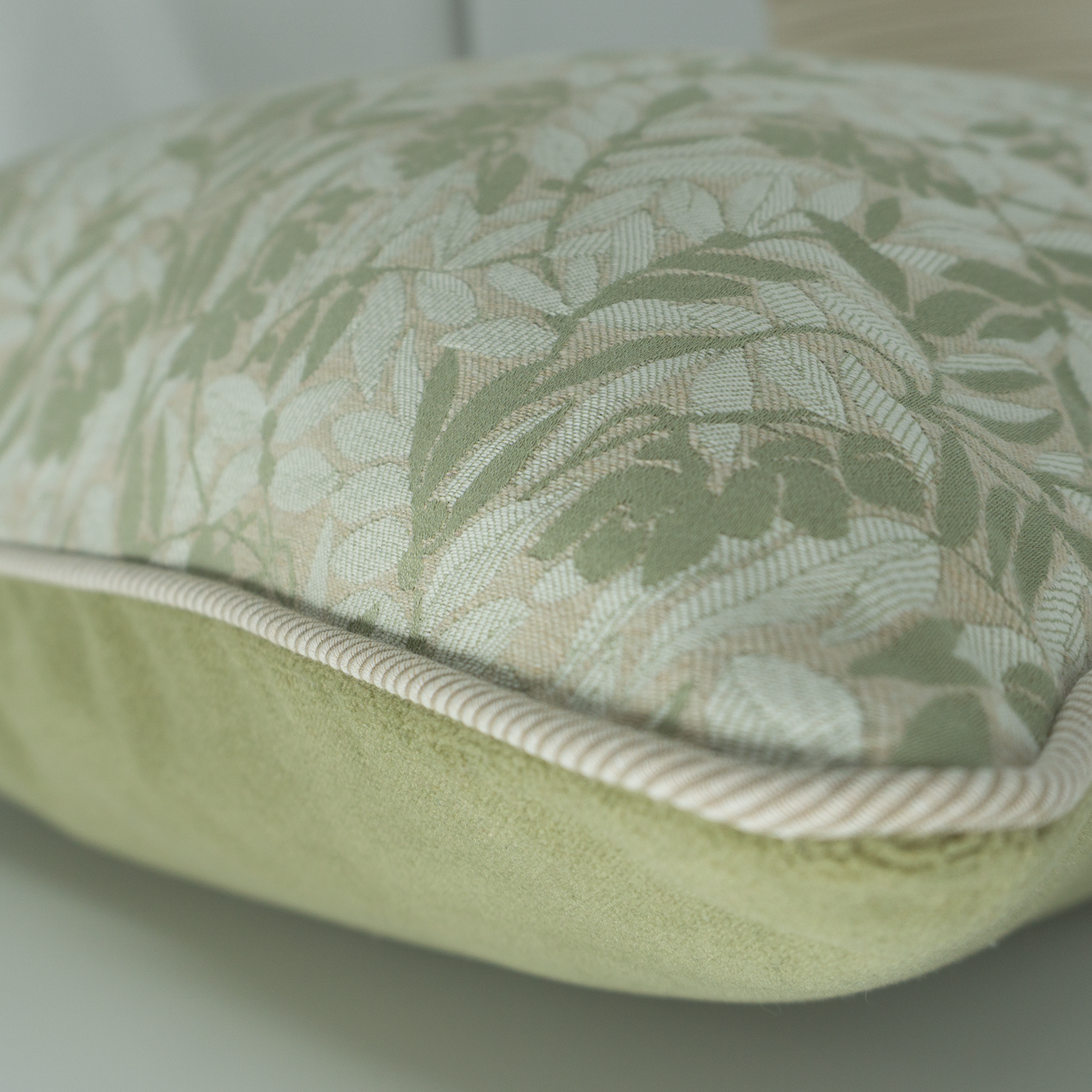 Soft Sage Foliage Cushion